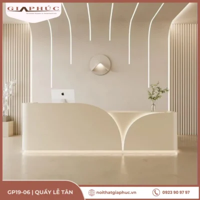 Quầy Lễ Tân Arc Bloom GP19-06